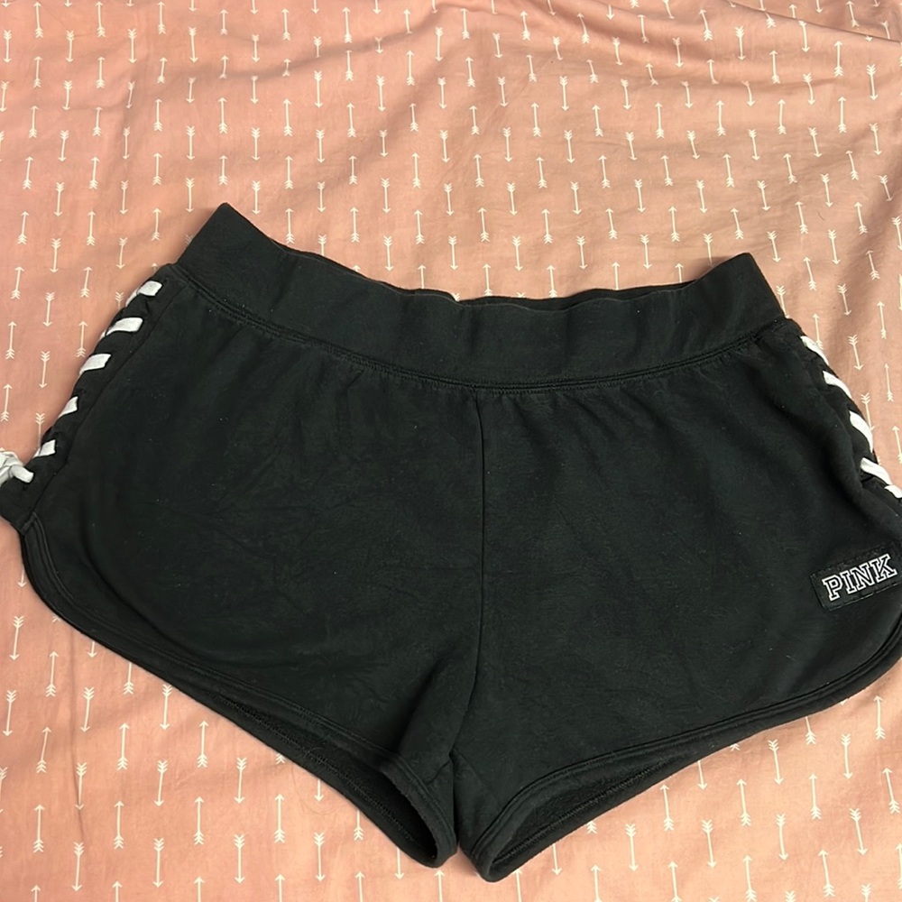 VS Pink Black Shorts size M